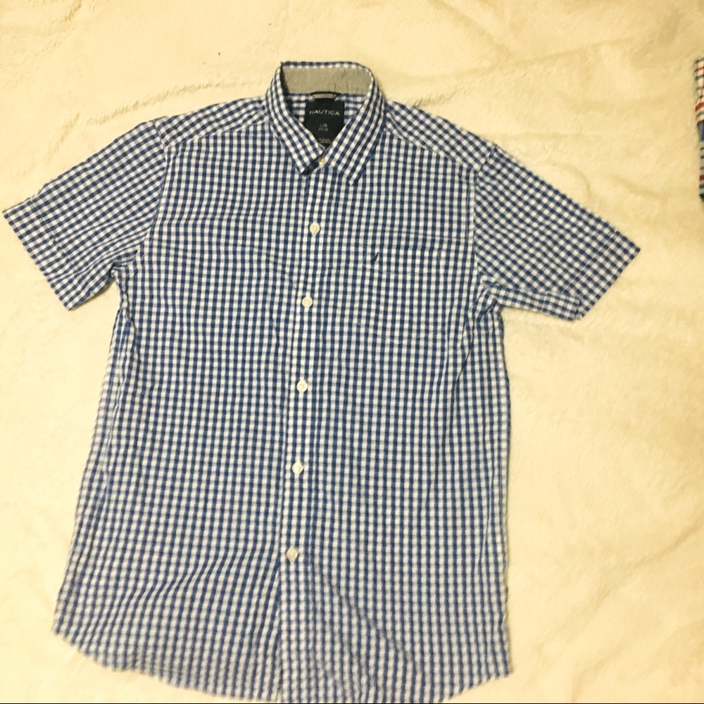 Boys Nautical button up shirt
